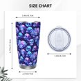 thumbnail image 4 of Zufioo crystal Skull flower star Print 20OZ Stainless Steel Car Cup, Direct Drinking Mouth Straw Mouth Insulation Cup, Suitable for Outdoor, Office, Car-Without Straw, 4 of 8