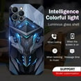 thumbnail image 4 of LAICAIW Flash Phonecase, Super Armor Flash Phonecase for iPhone, Colorful Nightlight Tempered Glass Phone Case, for iPhone 11 12 13 14 15 Pro Max (B,for iPhone 11ProMax), 4 of 7