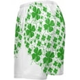 thumbnail image 4 of FREEAMG Green Clover Shamrock Heart Shape Pattern St. Patrick'S Day Men's Pajama Pants Shorts Sleepwear Lounge Pajama Bottoms, 4 of 7