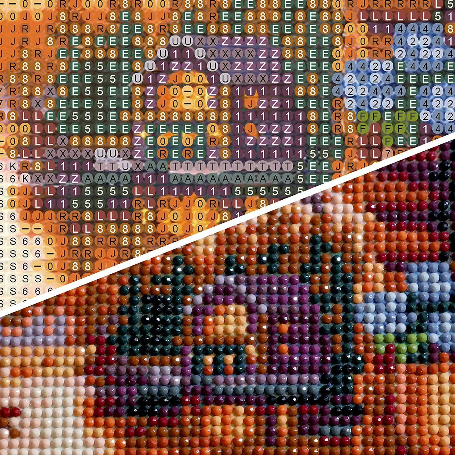 Dessin Au Diamant Kits De Peinture Diamant Bricolage Pour Adultes, Requin Des Fonds Marins 5D