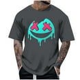 thumbnail image 1 of T-shirt d'Halloween pour Homme, T-Shirt Graphique d'Halloween pour Homme avec Imprimé, Haut Décontracté à Manches Courtes et Col Rond pour Costume et Usage Quotidien, 1 of 5