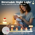 thumbnail image 6 of YZEGDCH Soft Christmas Snowman Night Light with RGB Modes Dimmable Nursery Nightlight Hangable Cute Christmas Lamp Touch Bedside Lamp for Bedroom Dorm Decor - Best Gifts for Kids, 6 of 10