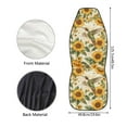 thumbnail image 5 of ZIATUBLE Sunflower Hummingbird Car Front Seat Covers Set 2 Packs Universal Fit for SUV Sedan Van Dust Resistant Vehicle Seat Cover Protectors Auto Interior Accessory for Women Men, 5 of 7