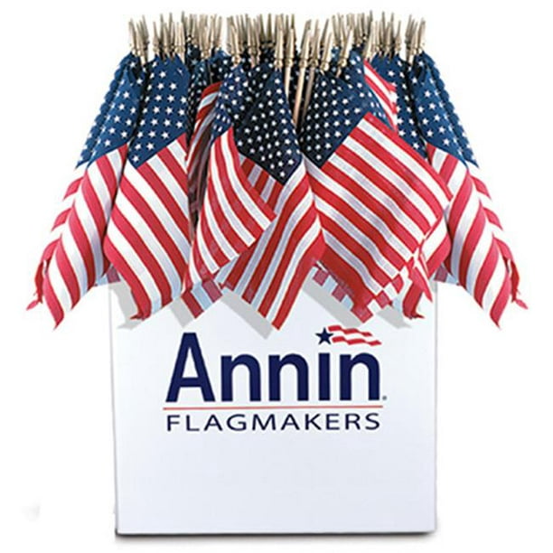Annin Flagmakers 41294 Annin Flagmakers US Hand Flag - 72 Count- 8 x 12 in.- Pack de 48