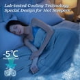 thumbnail image 3 of Cooling Blanket for Hot Sleepers and Night Sweats, Q-Max>0.50 Double-Sided Silky Cooling Surface Design, 3 of 6