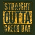 thumbnail image 3 of Straight Outta Green Bay - Wisconsin Football Hometown Pride Hoodie - 3X-Large - Forest, 3 of 6