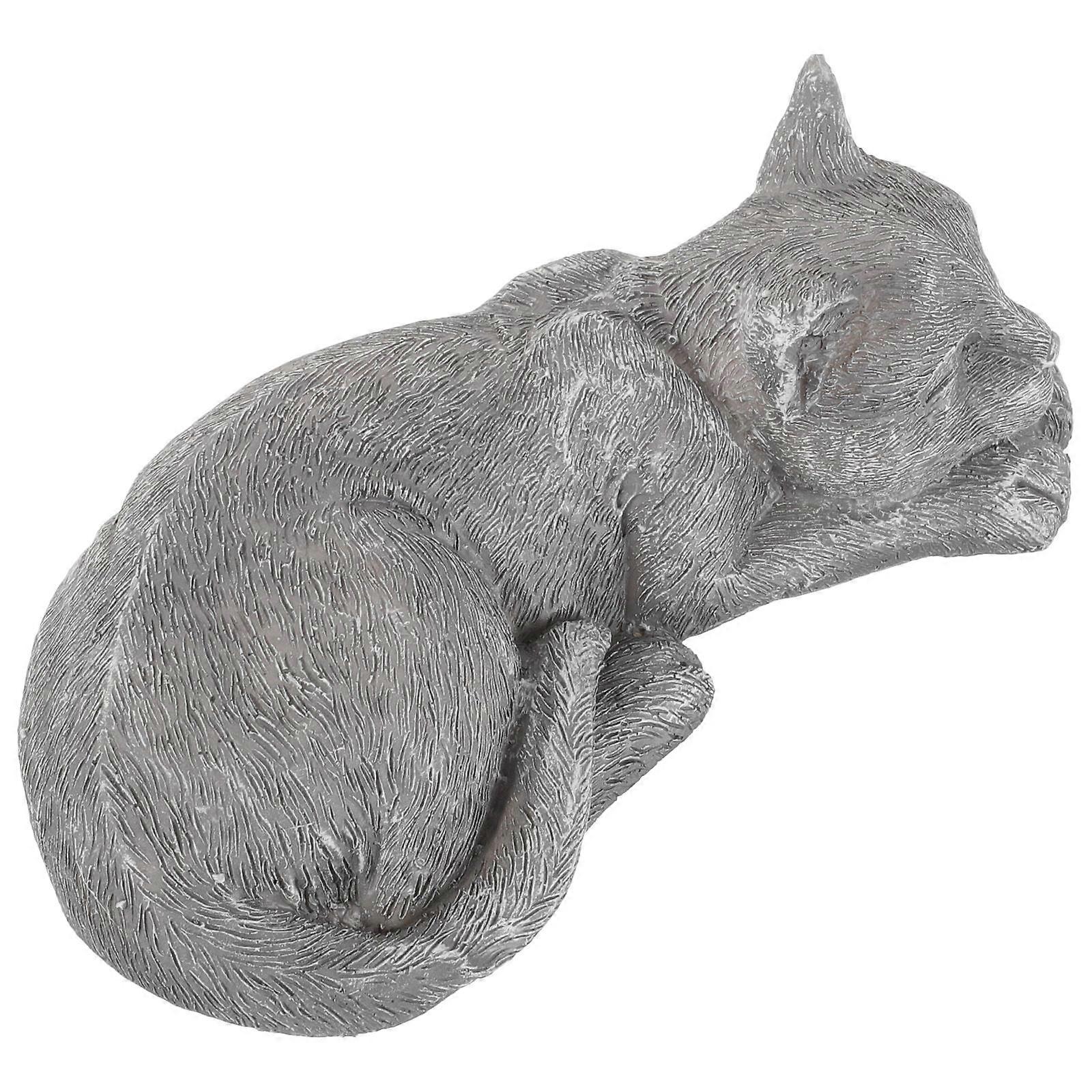 Pet Memorial Statue Resin Tribute Garden Smooth Finish Pet Grave Marker ...