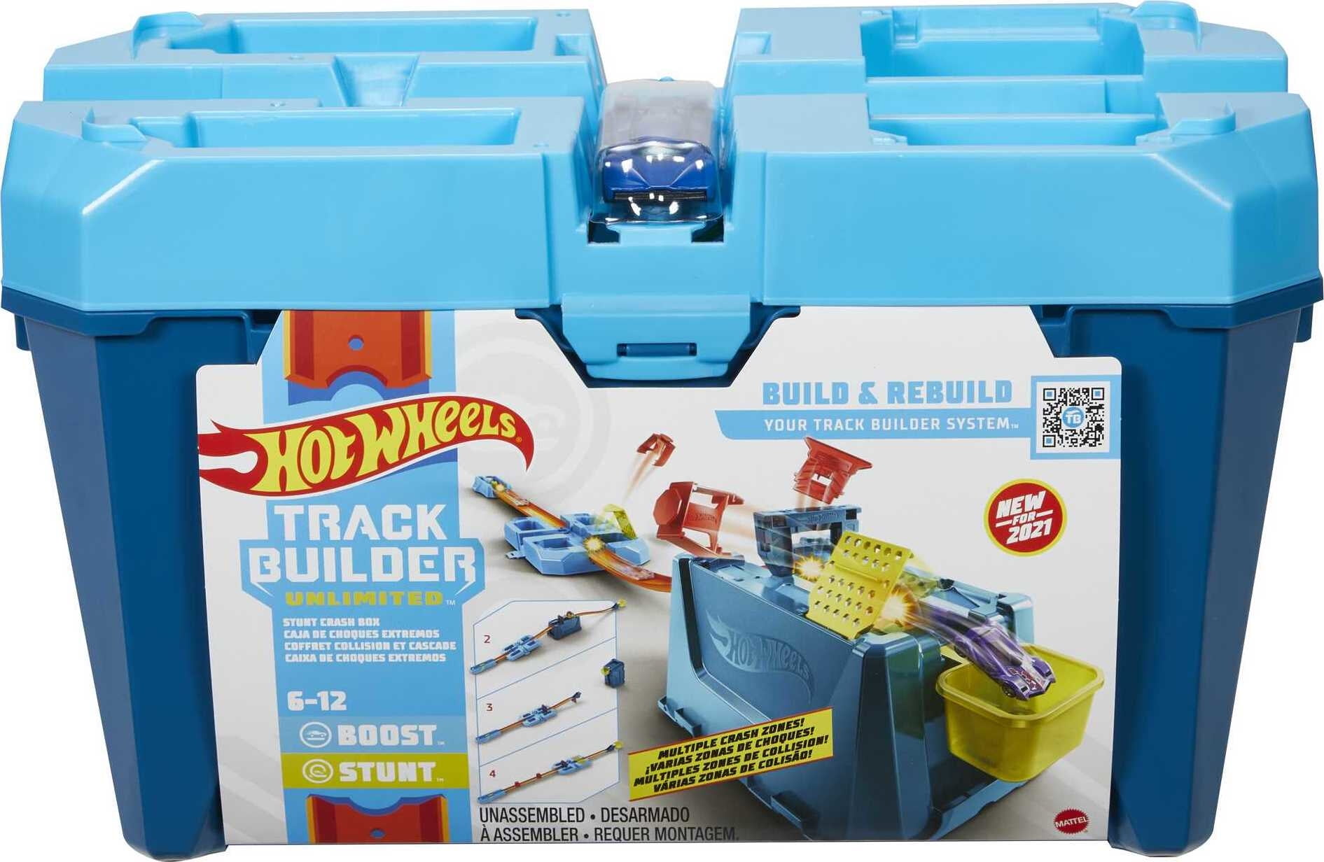 Hot wheels track cheap builder stunt box