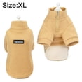 thumbnail image 2 of Cat and dog zipper fitting clothes pet solid color sweater pet clothes dog winter warm sweater, 2 of 6