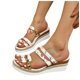 thumbnail image 3 of Bmisegm Ladies Summer Casual Colour Blocking Fruit Printing Soft Leather Woven Bottom Thick Bottom Slope Heel Large Size Sandals Slippers Sandals Women Summer Pink 6.5, 3 of 9