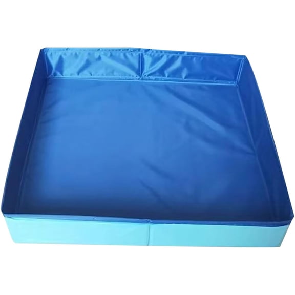 ACDANC Foldable Pet Swimming Pool 50x50x10cm PVC Dog Pool Square-Shaped Non-Inflatable Bathing Tub for Pet Small Dogs Cat Duck