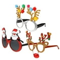 thumbnail image 4 of Jiyike 3pcs Christmas Glitter Eyeglasses Creative Antler Glasses Elk Shape Glasses Costume Accessory Novelty Xmas Glasses Photo Props Funny Eyewear Party Favors, 4 of 7