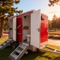 thumbnail image 3 of GOEASY Dual-Door Luxury Portable Bathroom Trailer 3M Mobile Toilet Trailer Outdoor Restroom for Events and Camping, 3 of 6