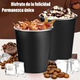 thumbnail image 3 of Vasos de Acero Inoxidable Apilable 500ml 6PCS, Taza Termica Frio y Caliente, Diseño en Color Mate, para Hogar, Reuniones, Fiesta y Viajar (Negro), 3 of 5