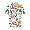 thumbnail image 4 of Birdeem Chemises pour Hommes Chemise Imprimée à Manches Courtes Col Rabattu, 4 of 12