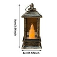 thumbnail image 3 of Retro Small Lantern Battery Operated Camping Camping Flickering Flame Or Wired LED Lanteing Lamp Lights Indoor Outdoor Party And, 3 of 5