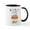White/Black Inside, variant on CafePress - Snoopy Sprinkled With Love Mugs - 11 oz Ceramic Mug - Novelty Coffee Tea Cup