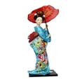 thumbnail image 5 of deevoka Japanese Geisha Kimono Doll 25cm Asian Statue for Cabinet Living Room, 5 of 9