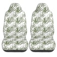 thumbnail image 2 of Easy to Install Car Universal Seat Cover, White Bamboo Pattern Four Seasons Universal Front Seat Cover, 2-Piece, 2 of 8