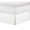 thumbnail image 2 of The Great American Store Easy Fit Pleated Style Bed Skirt / Dust Ruffle with 19 Inch Tailored Drop (Twin XL Size, Solid Pure White) 600 Thread Count 100% Cotton - Covers Bed Legs and Frame, 2 of 4