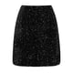 thumbnail image 3 of Gibobby faldas para mujer elegante para mujer Falda corta envuelta en cintura alta y cadera(Negro, L), 3 of 5