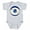 Heather Gray, variant on CafePress - Blue Evil Eye With Gold Accents Body Suit - Cute Infant Bodysuit Baby Romper - Size Newborn - 24 Months