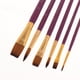 thumbnail image 3 of Set de 6 pinceles profesionales de pintura con cerdas de nailon. Púrpura, 3 of 6