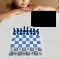 thumbnail image 6 of LeeQinersw Foldable Chess Game Travel Chess Set Comfortable Convenient Easy to Carry Sturdy flannel bag, 6 of 9