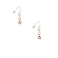 thumbnail image 2 of Delight Jewelry Crystal Light Pink Channel Drop Gold Tone Infinity French Earrings, 2 of 4