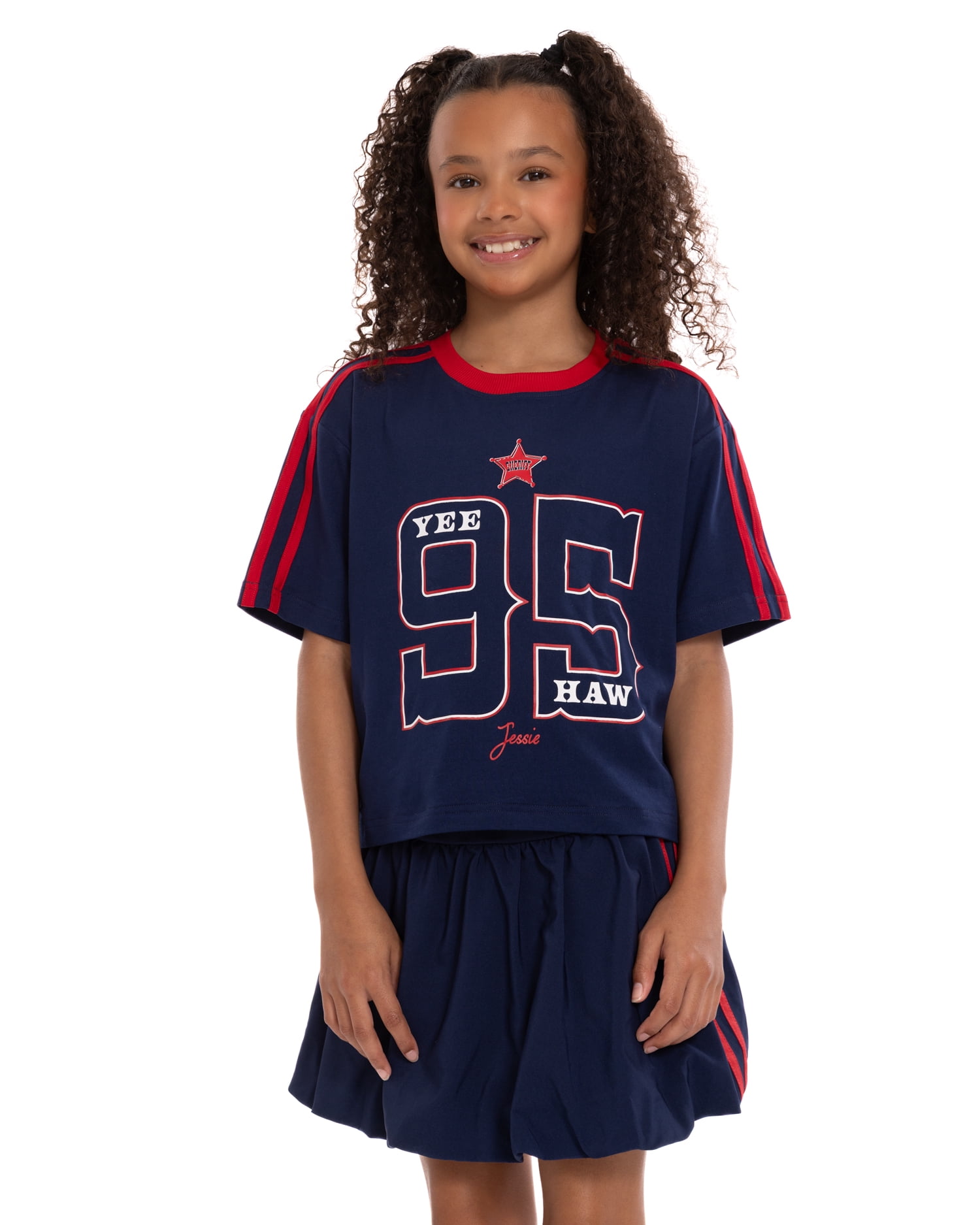 Toy Story Girls Active Graphic Jersey with Short Sleeves, Sizes 4-12
