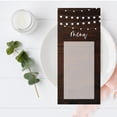 thumbnail image 2 of Koyal Wholesale Rustic Wood String Lights Printable Wedding Paper Menu Cards for DIY Printer, Pack of 52, 2 of 5