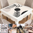 thumbnail image 6 of Boho Design Multi-Purpose Rubber Pad for Game Tables 31.5x31.5 Inch Large Mahjong Mat with Anti-Slip Grip and Quiet Surface for Tiles and Cards, 6 of 7