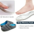 thumbnail image 6 of Ravelier Men’s Puffer Style Memory Foam House Slippers, 6 of 6