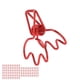 thumbnail image 4 of 100 clips de carpeta con forma de corona de dibujos animados, de metal, huecos, de cola larga, para documentos de oficina, color rojo, 4 of 14