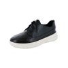 Fitflop Womens Sporty-Pop Leather Sneaker Shoes, Black, US 6