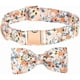 thumbnail image 1 of Dog Collar with Detachable Bow Tie, Trendy Pattern Dog Training Collar, Cotton Dog Adjustable Collar with Breathable Bow Tie Collar for Small Medium L, 1 of 5
