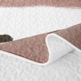 thumbnail image 5 of Erosebridal Modern Oil Painting Quilt Full, Brown White Stripe Full Bedspread Sets, Reversible 3-Piece 1 Coverlet and 2 Pillowcases, 5 of 7