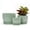 Light Green, variant on Plant Pots,Ceramic Planters with Drainage Holes & Saucers Set of 3