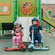Hover-1 KidsGear Ziggy Folding Kick Scooter, Black, LED Lights, Safe For Kids, 3 Wheels