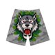 thumbnail image 5 of Pantalones cortos de playa para hombre con estampado divertido, cintura elástica, doble bolsillo y cinco puntos., 5 of 9