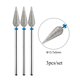 thumbnail image 1 of TP 3 unids/set brocas de diamante de llama para uñas 3/32 ''brocas de archivo eléctrico ruso fresa para manicura cutícula quitar herramienta de uñas, 1 of 5
