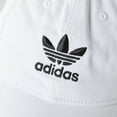 thumbnail image 6 of Adidas Originals Relaxed Baseball Mens Hats Size OS, Color: White/Black, 6 of 7