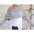 thumbnail image 5 of YooGuoGuo Knitted Shrugs for Women with Sleeves Elegant Scarf for Women with Sleeves Sweater Shawls and Wraps Cardigan Cape Coat, 5 of 9
