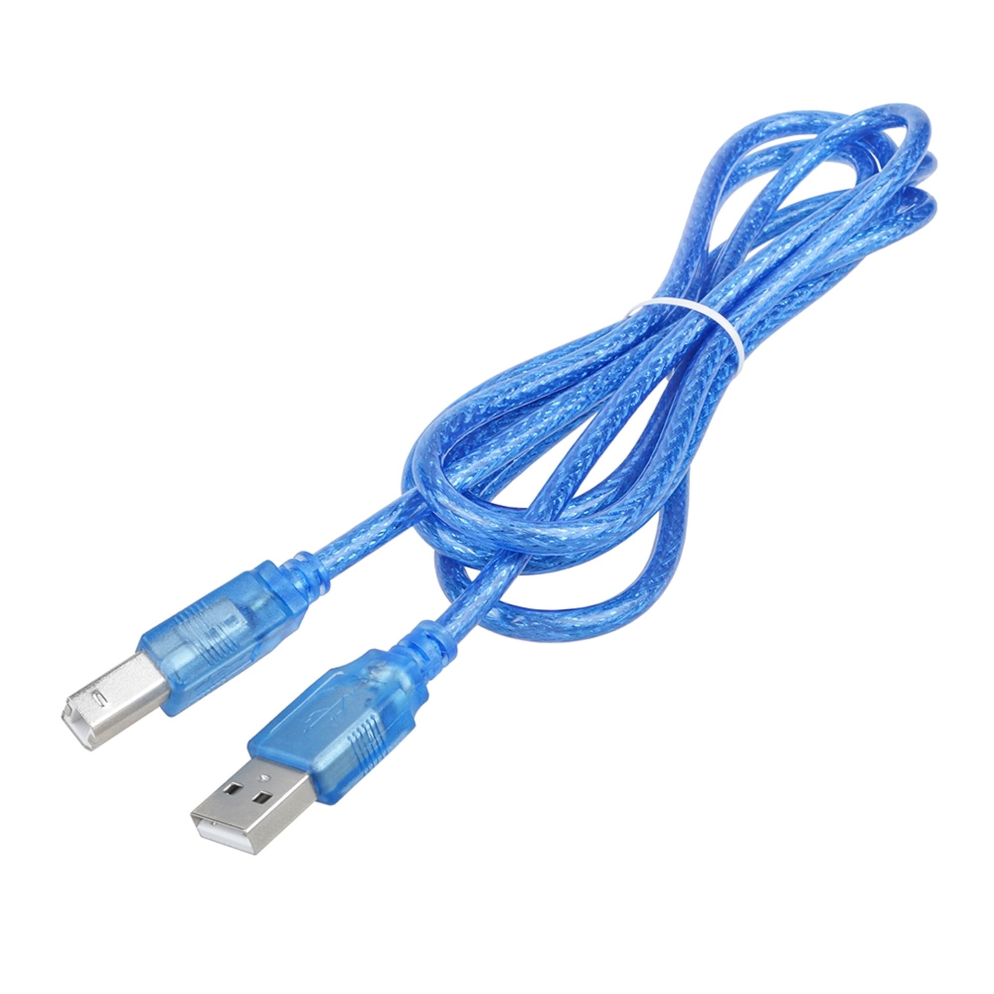 USB Cord Blue 6ft Cable for Canon PIXMA MG2220 MG2120 MG5120 MG5220 Printer 