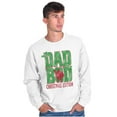 thumbnail image 3 of Funny Dad Bod Christmas Edition Men's Crewneck Sweatshirt Brisco Brands S, 3 of 6