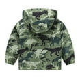 thumbnail image 5 of Zanarzt Toddler Waterproof Jacket Toddler Rain Jacket Cartoon Windbreaker Coat Baby Girl Boy Zip Hooded Outerwear Spring Raincoat Camouflage,7-8 Years, 5 of 5