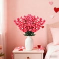 thumbnail image 4 of Valentine's Day Faux Bouquet Decoration | 1-Piece Artificial Flower Arrangement for Desktop, Romantic Decor, and Photography Props | 55cm/21.65in, 4 of 6