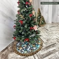 thumbnail image 5 of Woodland Animal Scandinavian Folk Christmas Tree Skirt, 5 of 7