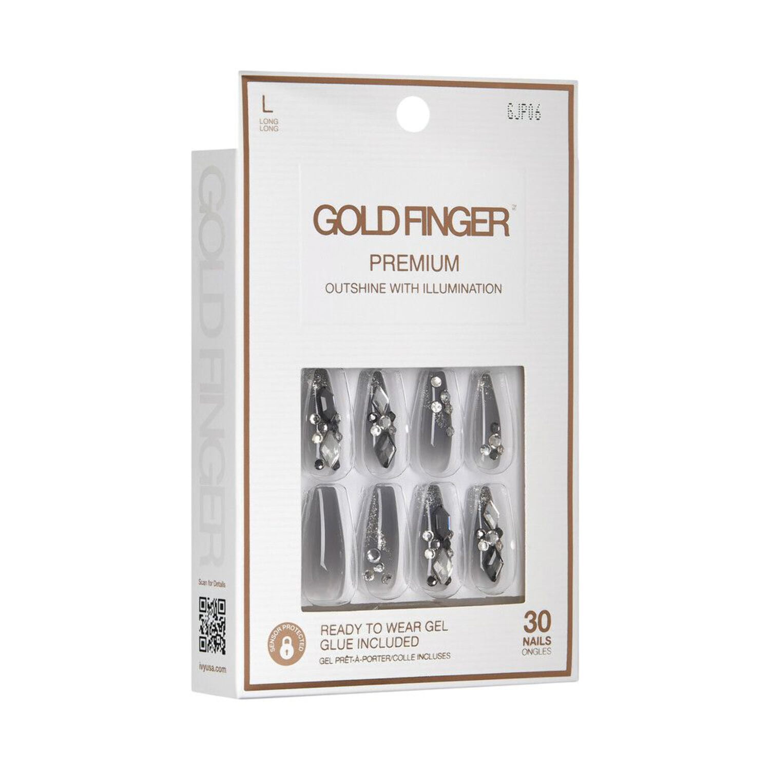 Gold Finger Premium Nails - Bling Bling Kiss [GJP06]