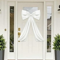 Japceit Large Decorative Bow, 60x27cm Party Decor with 82cm Tail, Elegant Wall Hanging for Weddings, Christmas Tree Ornament or Festive Home Decoration, Reusable Celebration Accent